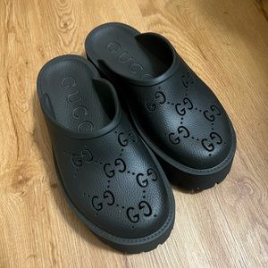 Gucci platform clog sandals